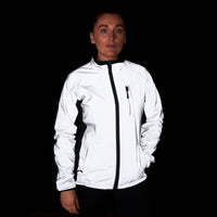 Womens Reflective Running & Cycling Jacket | Silver Hi Vis | BTR