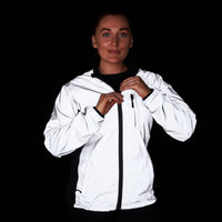 Womens Reflective Running & Cycling Jacket | Silver Hi Vis | BTR