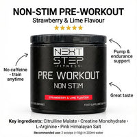 Non-Stim Pre-Workout — Strawberry & Lime (Final Batch)