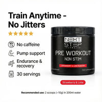 Non-Stim Pre-Workout — Strawberry & Lime (Final Batch)
