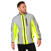 Hi Vis Reflective Running and Cycling Jacket | Reflective and Yellow
