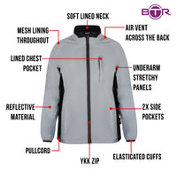Womens Reflective Running & Cycling Jacket | Silver Hi Vis | BTR