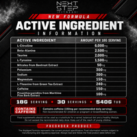 Next Step Pre-Workout — New Formula (Preorder)
