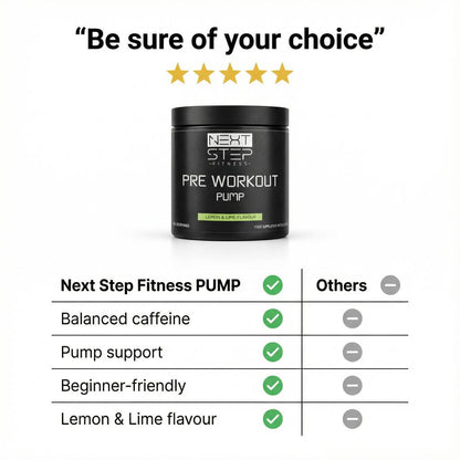 Nextstepfitness - Pump Pre workout - Lemon and Lime - 300g