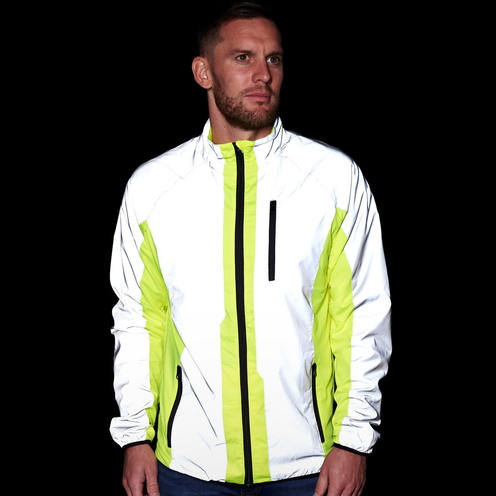 Hi Vis Reflective Running and Cycling Jacket | Reflective and Yellow