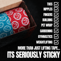 Mammal Tape 5-Metre Rolls - Thumb & Weightlifting Tape (3-Pack / Black / 2.0 Spec)