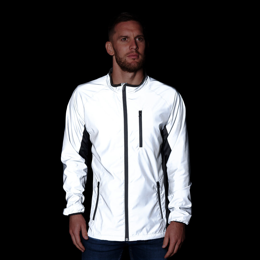 Reflective High Visibility Cycling & Running Jacket | Silver | BTR